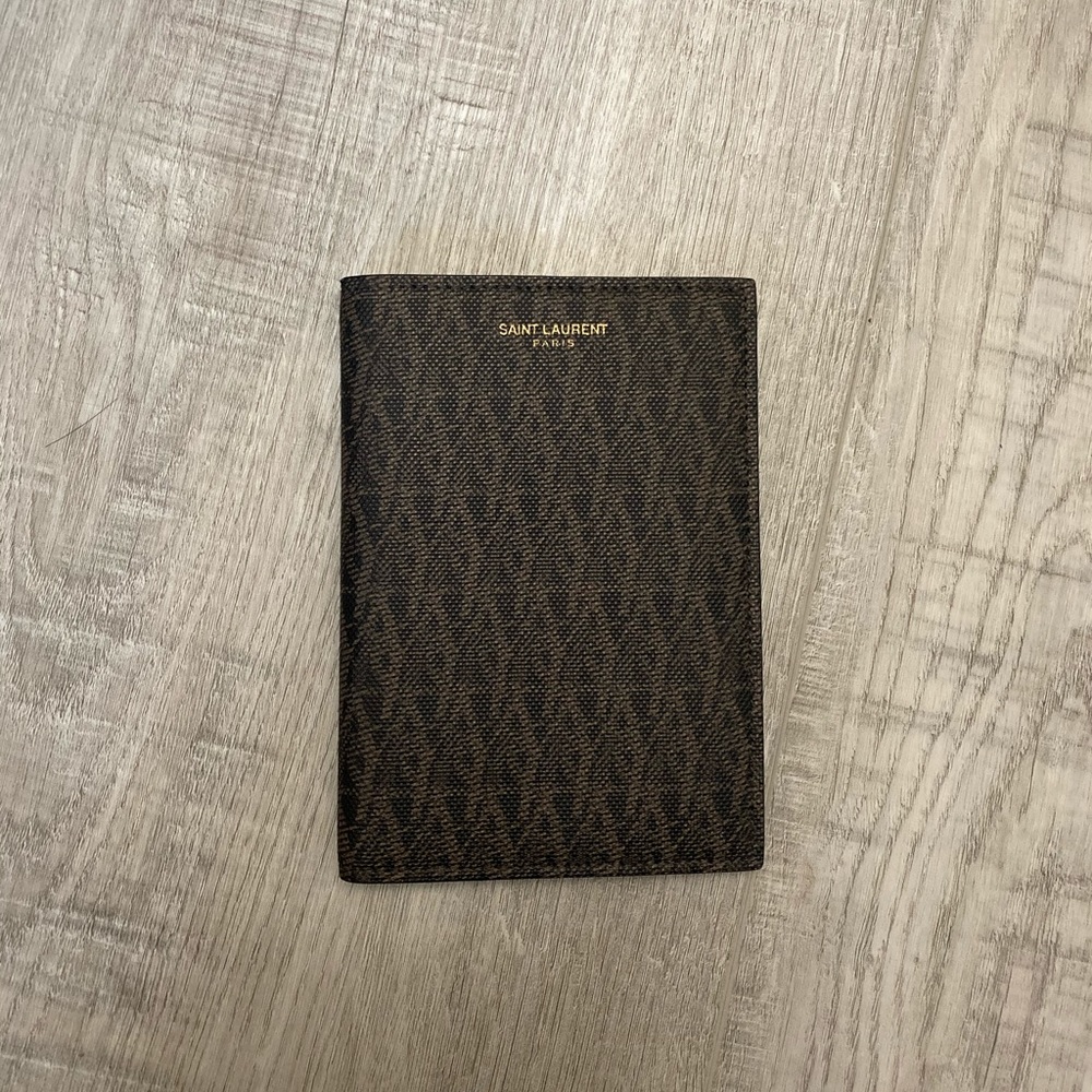 YSL passport holder + duster bag